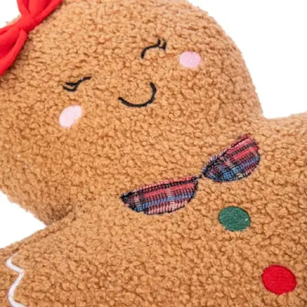 GINGERBREAD GIRL PLUSH PILLOW DECOR
